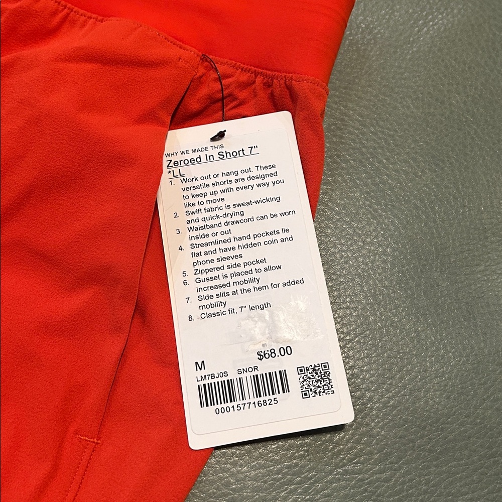 Lululemon Zeroed In Short 7” NWT - Picture 3 of 5